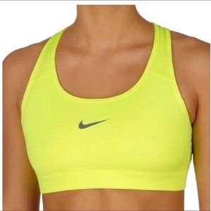 Neon Nike sports bra